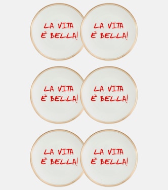 La Vita È Bella set of 6 plates | Bitossi