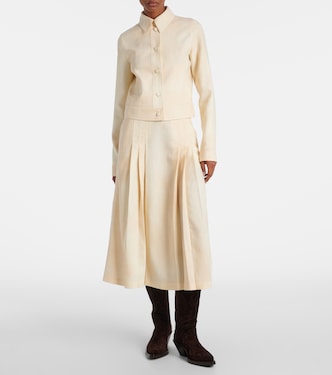 Lerna virgin wool midi skirt | Gabriela Hearst