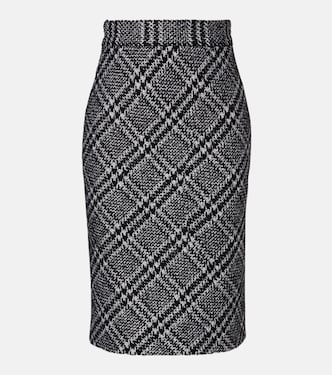 Checked wool-blend miniskirt | Dolce&Gabbana