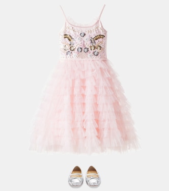 Golden Daisies embellished tulle dress | Tutu Du Monde