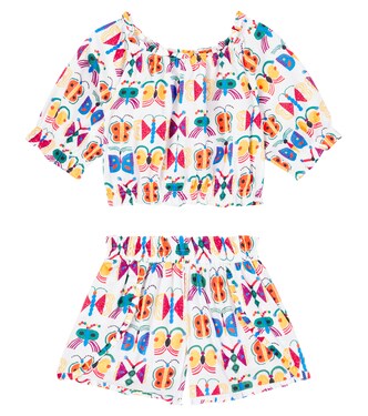 Set de top y shorts Borbo Cosmo de algodón | Fábula