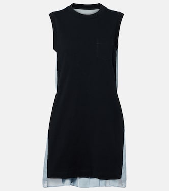 Cotton jersey minidress | Sacai