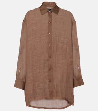 Niko oversized ramie shirt | Leset