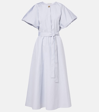 Abito midi Paulina in cotone a righe | Altuzarra