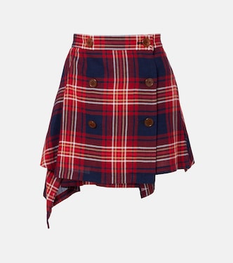 Plaid asymmetric miniskirt | Vivienne Westwood