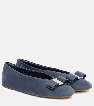Ballerinas Vanna aus Veloursleder | Ferragamo