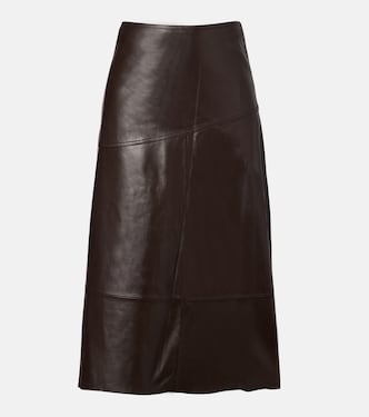 Gonna midi in pelle | Yves Salomon