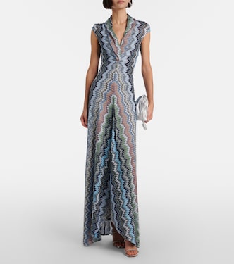 Maxikleid aus Häkelstrick | Missoni
