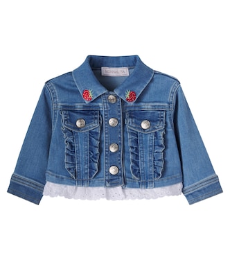 x Disney® baby embroidered denim jacket | Monnalisa
