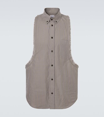 Checked cotton shirt | Versace