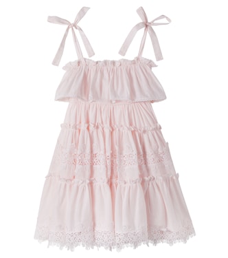 Robe en coton et dentelle | Petite Amalie  