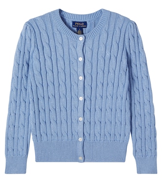 Cardigan in misto cotone a trecce | Polo Ralph Lauren Kids
