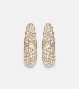 Claire Petite 18kt gold (750/1000) earrings with diamonds | Anita Ko