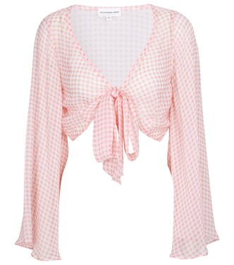 Natalia gingham crop top | Alexandra Miro