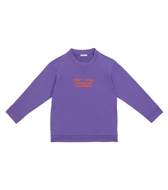 Printed cotton sweatshirt | Dolce&Gabbana Kids