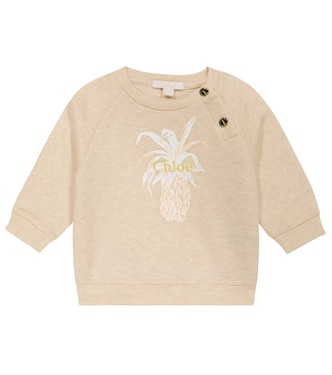 Baby - Felpa in cotone con stampa | Chloé Kids