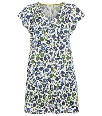 Ivy floral cotton minidress | Velvet