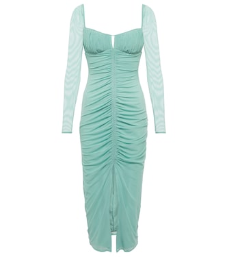 Ruched midi dress | Self-Portrait