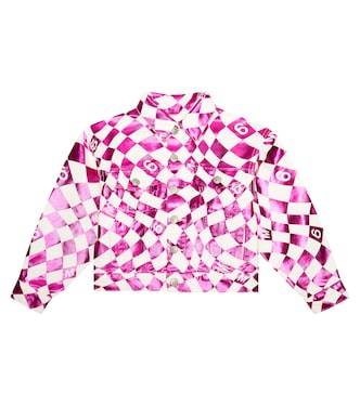 Chaqueta en denim a cuadros | MM6 Maison Margiela Kids
