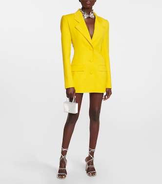 Embellished wool blazer minidress | Area