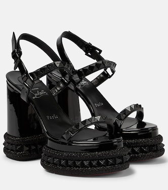 Sandali con plateau Superaclou in vernice | Christian Louboutin