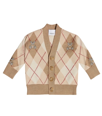Baby - Cardigan Thomas Bear a rombi | Burberry Kids