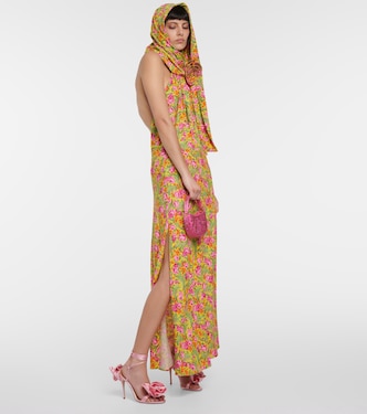 Robe longue à capuche et fleurs | Magda Butrym