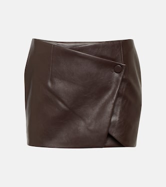 Minifalda wrap Mille de piel sintética | Aya Muse