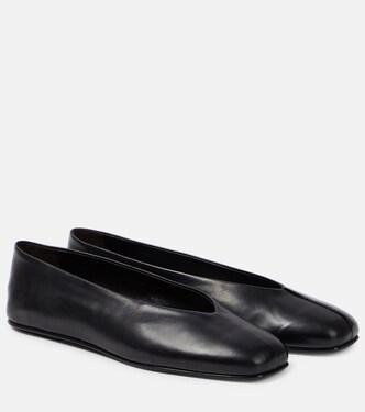 Ballerinas Eva Two aus Leder | The Row