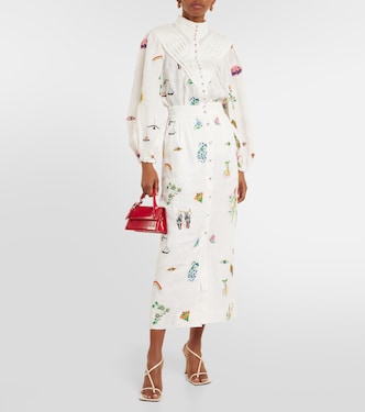 Blouse Atticus brodée en lin | Alémais