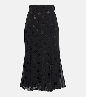 Gonna midi DG in raso | Dolce&Gabbana