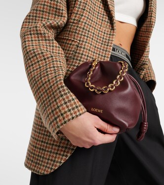 Borsa a spalla Flamenco Mini in pelle | Loewe