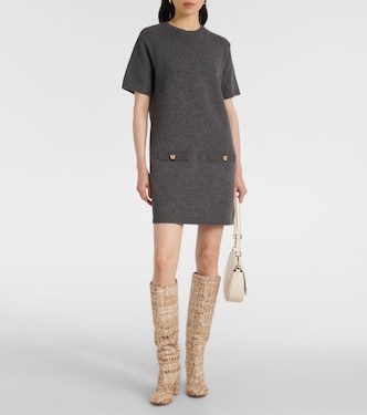 Botas altas de bouclé | Gianvito Rossi