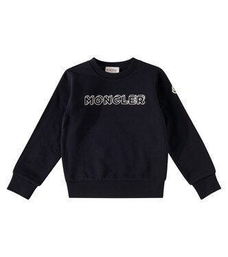 Logo cotton jersey sweatshirt | Moncler Enfant
