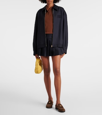 Logo wool jacket | Miu Miu