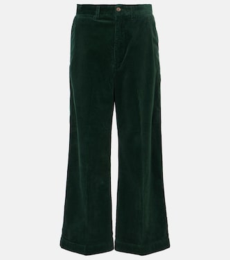 Pantalon ample à taille haute en velours côtelé de coton | Polo Ralph Lauren