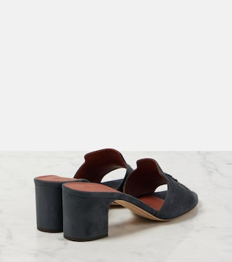 Pantoletten Summer Charms aus Veloursleder | Loro Piana