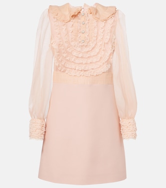 Crepe Couture embroidered minidress | Valentino