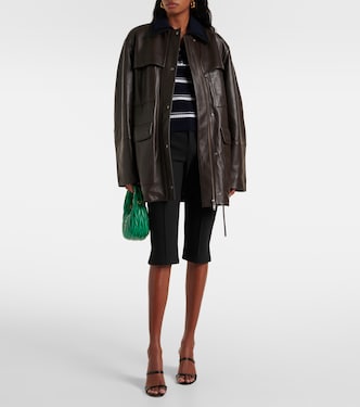 Lederjacke mit Wolle | Vince