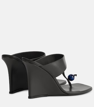 Mules compensées 90 en cuir | Etro