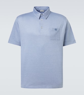 Logo cotton-blend polo shirt | Etro