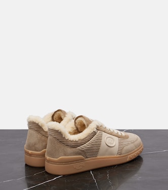 Baskets Upvillage en daim et velours côtelé | Valentino Garavani