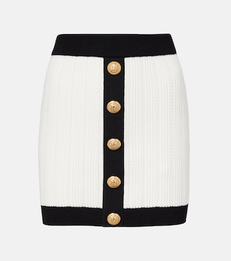Ribbed-knit miniskirt | Balmain