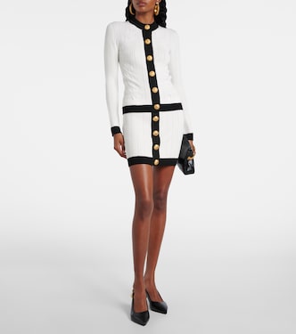 Ribbed-knit miniskirt | Balmain