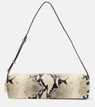 Borsa a spalla Kye Micro in pelle con stampa serpente | Khaite
