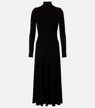 Turtleneck jersey maxi dress | Alaïa