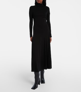 Turtleneck jersey maxi dress | Alaïa
