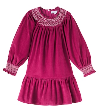 Besticktes Kleid aus Samt | Tartine et Chocolat