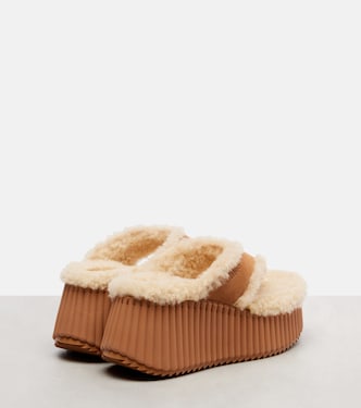 Plateausandalen Nama 80 aus Veloursleder | Chloé