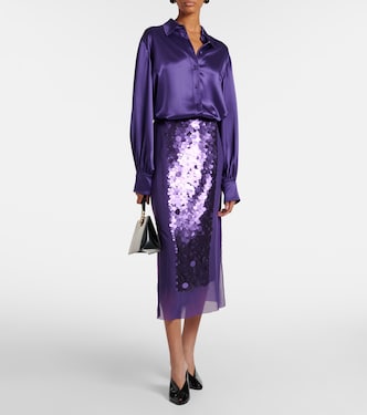 Dieu satin blouse | Joseph